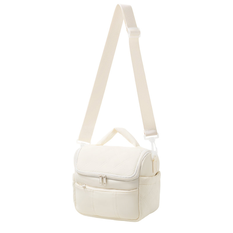 Portable Insulated Lunch Bag, Beige