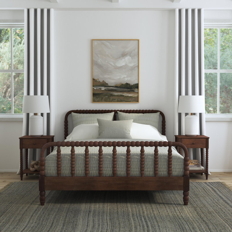 Benbrook Solid Wood Piece Bedroom Set, Antique Coffee, Queen