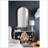 Hand Carved Rose Antique Mirror Frame, Wood Arch Mirror Wall Decor For Living Room, Bathroom, Entryway-1497716895
