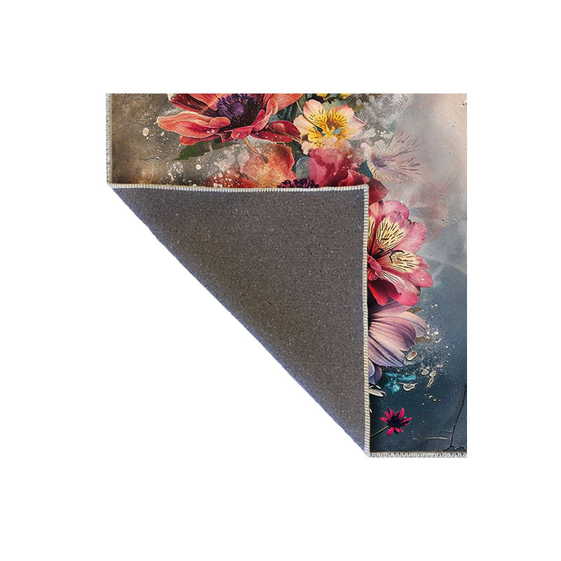 Tapis décoratif lavable à la machine Sun, Tapis de couloir 4 pi 11 po x 9 pi 10 po inclus