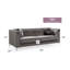 Élégant canapé contemporain gris foncé