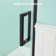 Adjustable 32-36 In.w X 72 In.h Framed Pivot Shower Door In Chrome With Clear Glass And Stainless Steel Finish Handle