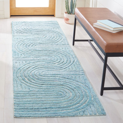 Stalvey Hand Tufted Performance Abstract Rug