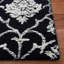 Wong Ikat Handmade Wool Black / Ivory Area Rug-961153290