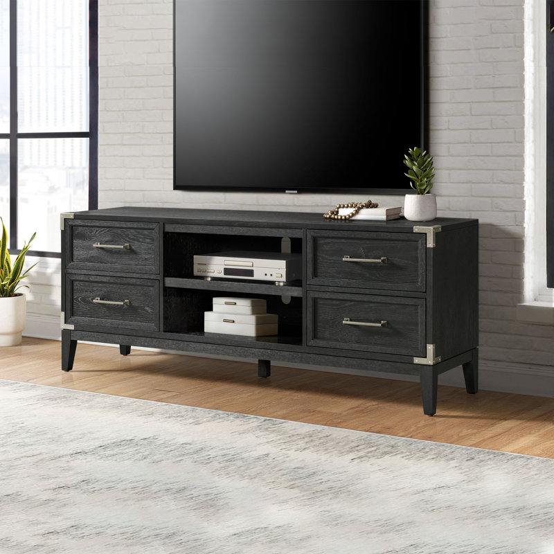 Laguna 70" Black Oak Veneer Transitional Console