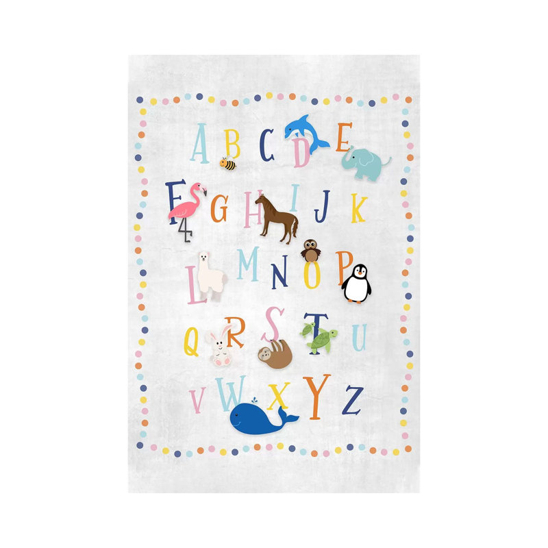 Animal Alphabet by Natalie Carpentieri - Wrapped Canvas Gallery-Wrapped Canvas Giclée, 101.6 cm H x 66.04 cm W x 1.91 cm D