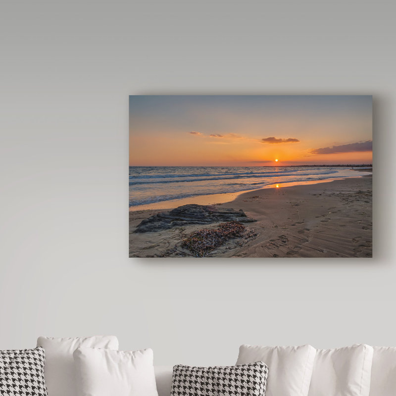 Dyara «Beach Sunset», reproduction de photo sur toile tendue, H 22 po x l 32 po x P 2 po