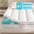 Dual-Layer Memory Foam Mattress Topper with Quilted Fitted Pad – 2'' Plush 3D+7D Fiber Pillow Top & 2'' Gel-Infused Memory Foam for Pressure Relief, Breathable Bed Cushion for Back Sleepers & Side Sleepers-100314940
