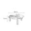 Table basse moderne et minimaliste en marbre