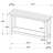 Castleton White Wood Entryway Sofa Console Table