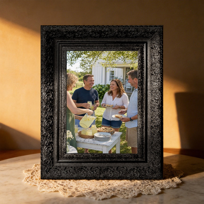 Cadre photo noir 3 pièces pour décor de photos et de photos de famille 11 po x 14 po, Black, 3, 11" W x 14" H