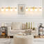 4 - Light Dimmable Vanity Light With Cone White Glass Shade-1124961524-1122267933