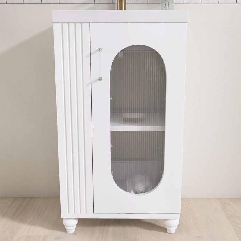 20'' Single Bathroom Vanity With Ceramic Top