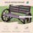 41" Rustic Wagon Wheel Bench For Gardens, With , 2 Seat, Solid Fir Wood, Stable Build Outdoor - Wooden , , Seat And Wood Construction, Brown