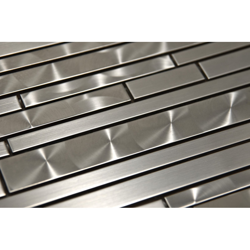 2" x 3" Metal Linear Mosaic Wall Tile