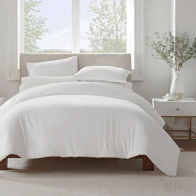 Simply Clean Solid Duvet cover White Twin