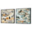 Winter Winter Scandinavian Landscape II - ensemble de 2 collage de paysage carré-102162297-102162298