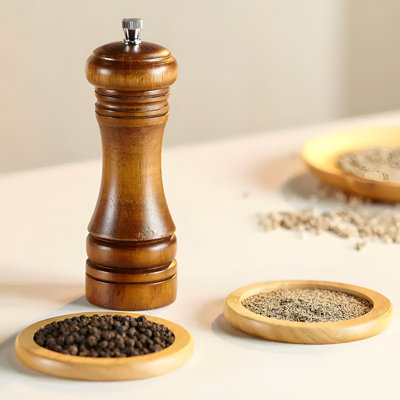 Premium Sea Salt And Black Pepper Grinder Set - Adjustable Ceramic Spice Mill For Freshly Ground Peppercorns, Himalayan Salt, And Spices - Manual Kitchen Grinder For Home Cooking