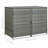 Double Wheelie Bin Shed Poly Rattan Anthracite/Black Outdoor Garbage-98740404