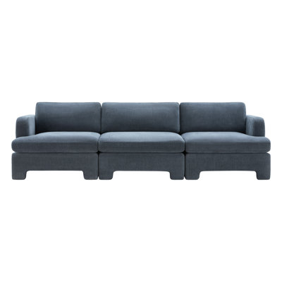 Jolie 116" 3-Piece Upholstered Modular Sectional Sofa