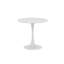 Round Steel Top Dining Table