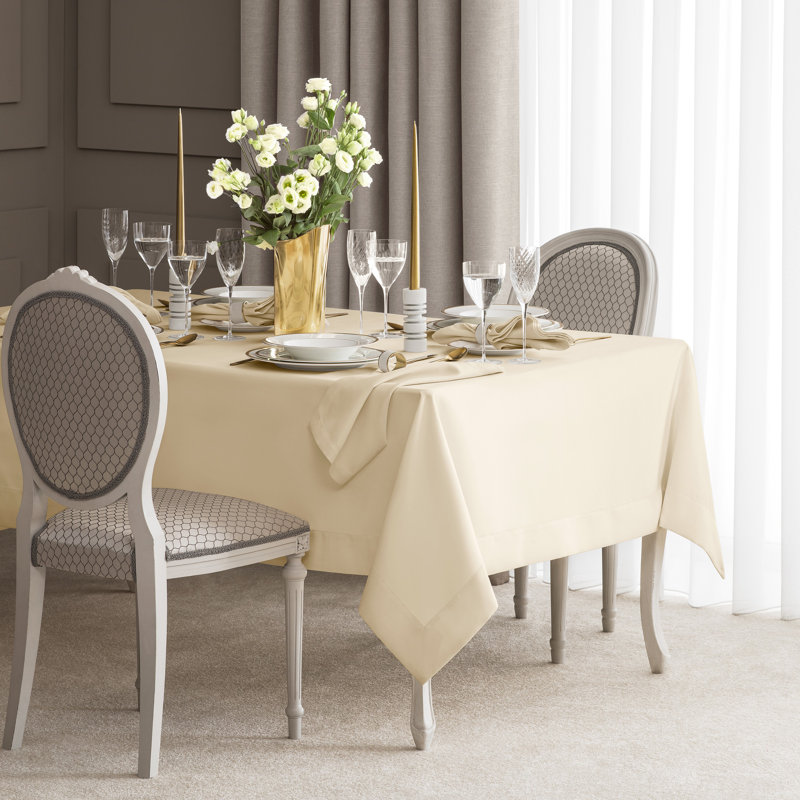 Linge de table Arrica, Citron-crème, Rectangle 98 po