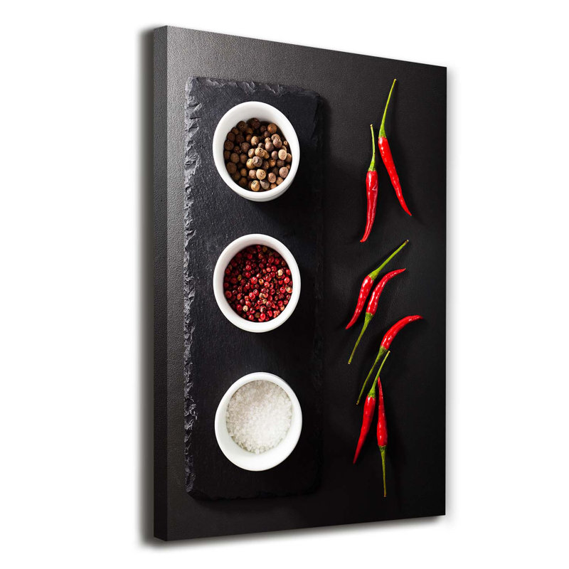Spices And Peppers - Wrapped Canvas Print