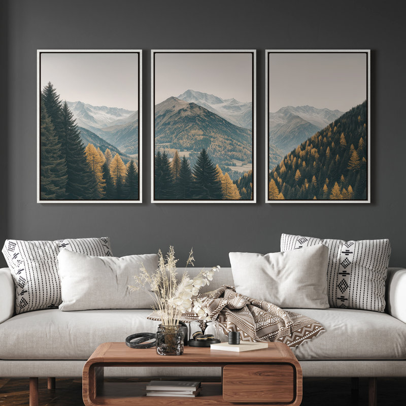 Framed Canvas Wall Art - Vintage Abstract Wall Prints for Bedroom, 36" H x 24" W, White