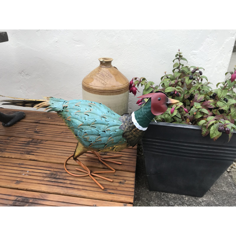 Noyack Animals Weather Resistant UV Resistant Metal Garden Statue