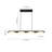 4 - Light Walnut Wood Grain Led Linear Island Pendant