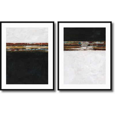 Sonoran " A Sense Of Space I & II " by Jodi Fuchs 2 - Pieces Painting Print