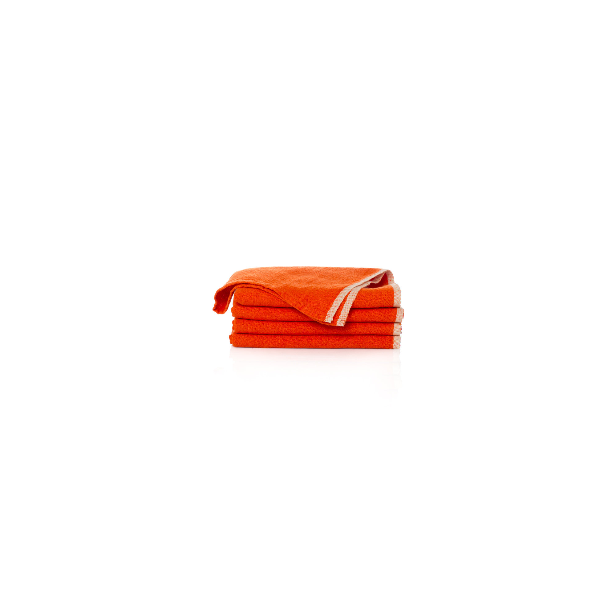 Soren Steel 20" Linen Napkin, Orange