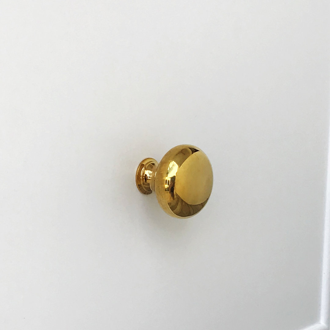 Eloise Unlacquered Brass 1 1/4" Round Knob Forge Hardware Studio