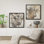«Abstract Buffalo Portraits», ensemble de 2, reproduction sur toile