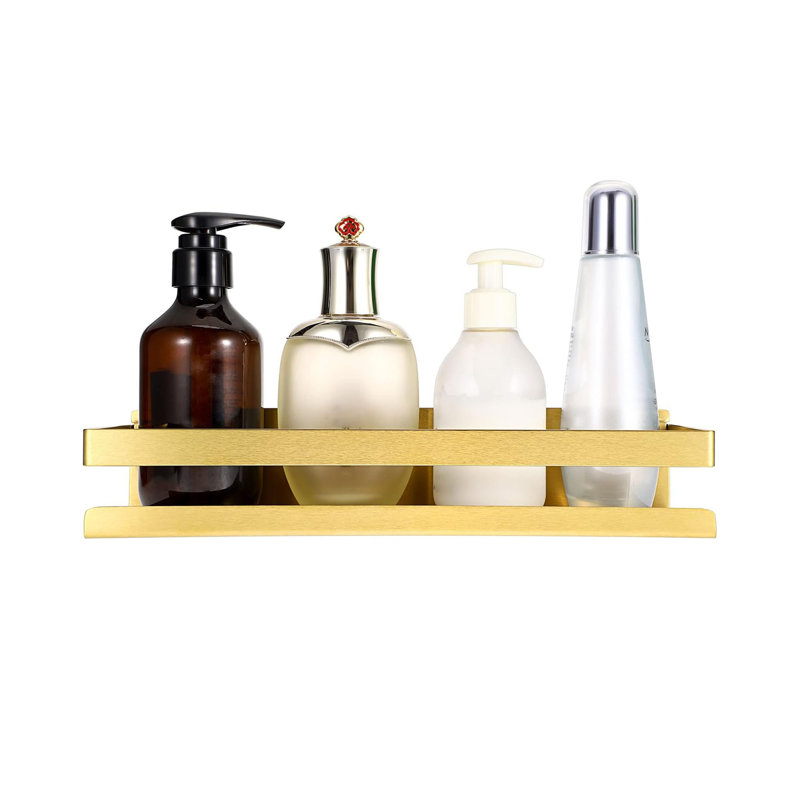 Metal Floating Shelf, Gold