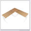 Le bureau romain en L avec structure en métal et plateau en bambou de Roman est parfait pour le bureau à domicile et l'efficacité de l'espace.