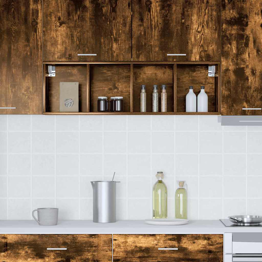Vidaxl Hanging Cabinet With Storage Riga Old Wood 30 X 29.5 X 100 Cm