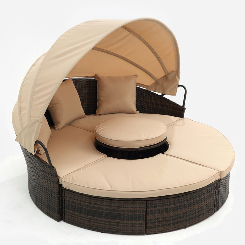 Lolah 6 - Person Patio Conversation Set with Cushions, Beige
