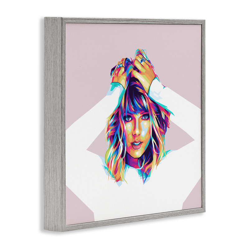 Giclée sur toile arc-en-ciel Taylor par Birch & Ink, H 17 po x l 17 po, Estampe numérique Farmhouse