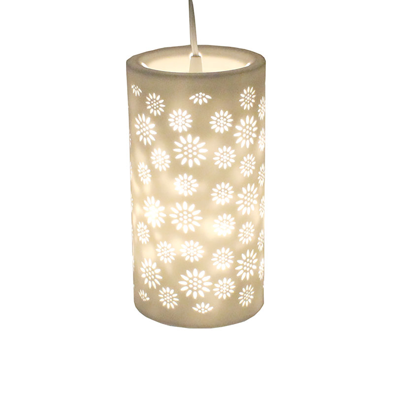 Luminaire suspendu cylindrique à 1 lumière Chloe