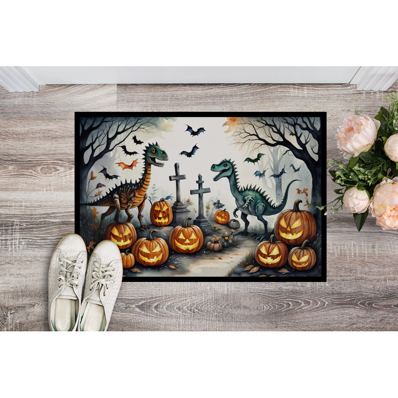 Creevery Non-Slip Halloween Doormat, 24" W x 36" L