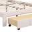 Anooj Upholstered Velvet Standard Bed with Drawers