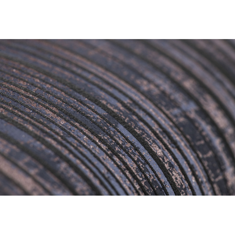 Universe Collection Jupiter Metallic Stripe Design Wallpaper Roll, Dark Blue
