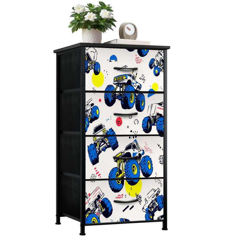 Camion à 4 tiroirs avec rangement vertical