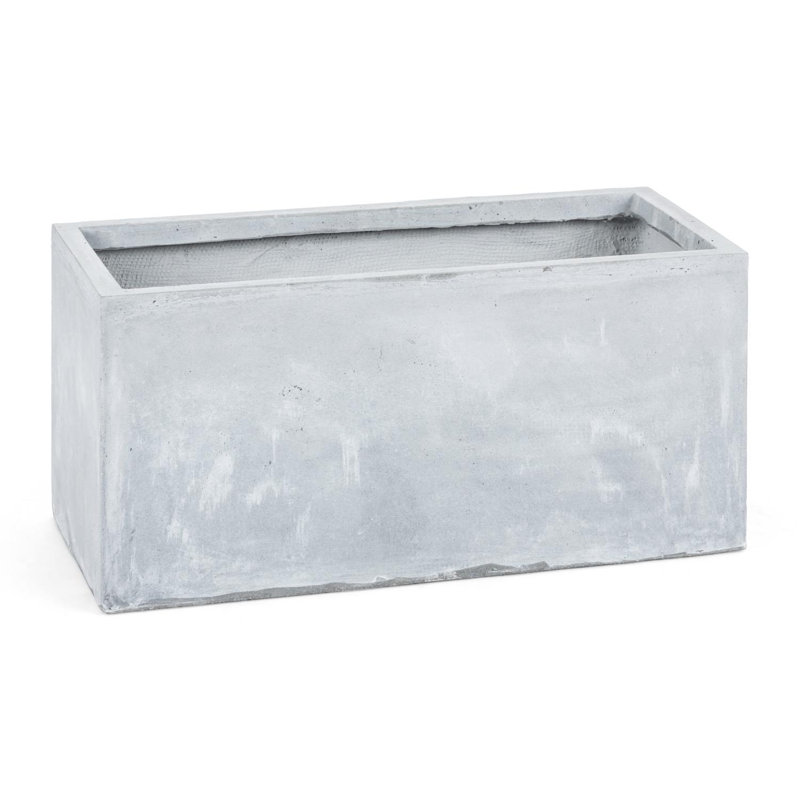 Blumfeldt Planter Box, Grey, 50cm H x 50cm W x 50cm D