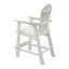 Chaise de bar avec accoudoirs, ensemble de 2 chaises de patio, blanc