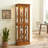 Curio Cabineted Curio Diapaly Cabinet With Adjustable Shelves And Mirrored Back Panel, Tempered Glass Doors (, 6 Tier), (E26 Bulb Not Included)-2068630241