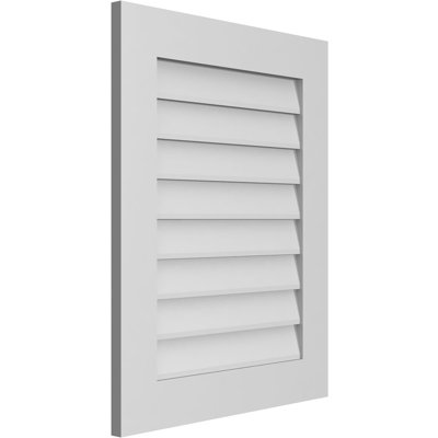 Vent à pignon rectangulaire en uréthane non-fonctionnel