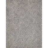 Naturals Hand Tufted Geometric Area Rug in Ivory/Gray