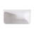 55" Rectangular Gloss White Acrylic Soaker Tub, With Materials, Fiberglass Reinforced Bottom, Non-Slip Feature, Design, Drains Not Provided Bathtub, Soaker, Resin And , Reinforcement, For Secure Use,